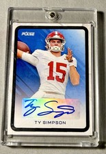 2024 Pulse Football Autograph #PF-TS Ty Simpson Quarterback Alabama