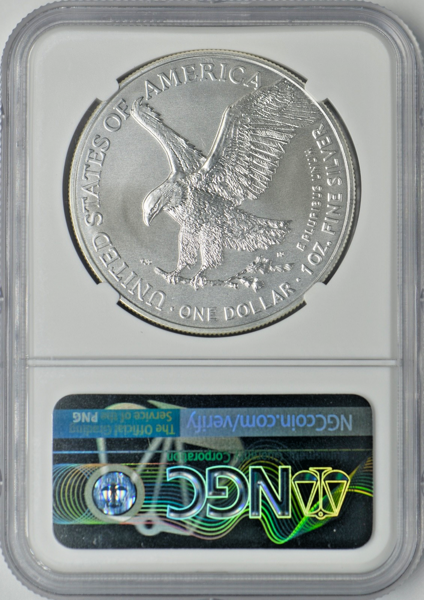 2022 American Silver Eagle - 7K West Virginia - NGC MS70
