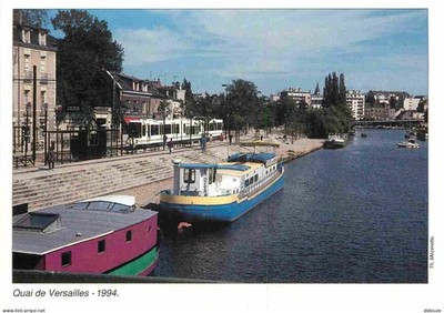 Postcard - boats - promenade boat - Nantes - Quai de Versailles - 1994
