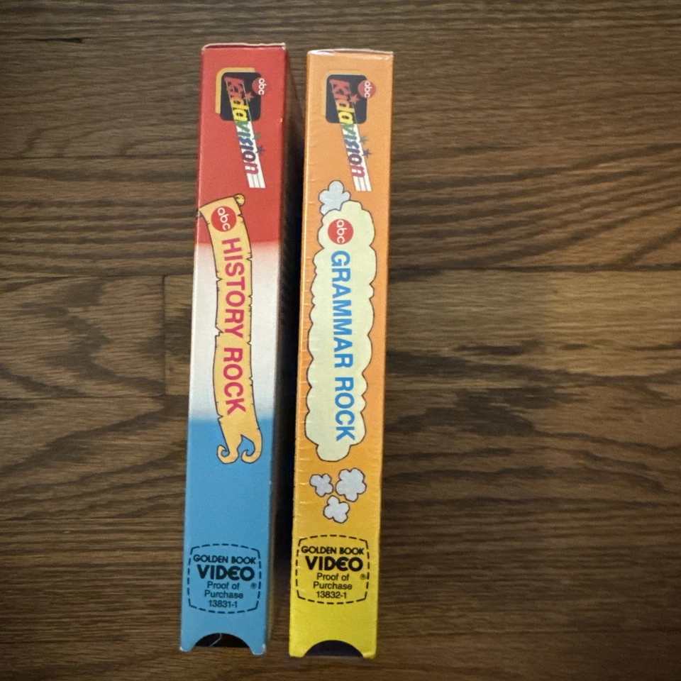 Schoolhouse Rock VHS Lot History Rock Sealed Grammar Multiplication Video - Image 2 of 4