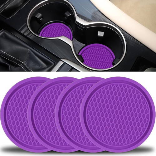 Posavasos Coche, 4 Piezas Universal Antideslizante Portavasos Integrados,Accesorios Interior - Imagen 43 de 66