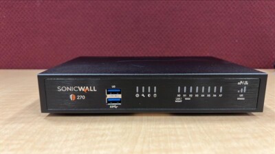 SONICWALL TZ270 Network Security Firewall NO AC  (02-SSC-2821) - Very Good