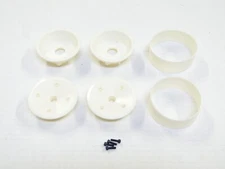NEW ASSOCIATED RC10T  CLIFF LETT Wheels Front Set WHITE AL24