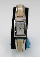 Relic Watch Men Silver Stainless Steel Plastic Water Re 30m Battery White Quartz