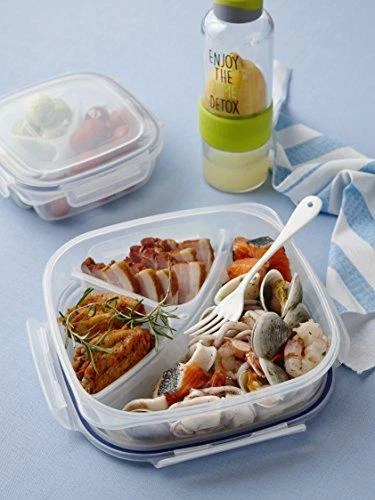 LOCK & LOCK SPECIAL 3 Divided Lunch box Container (Small) - Image 2 of 4
