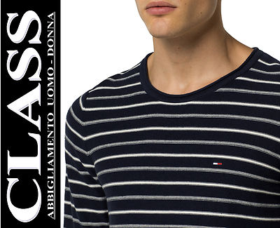 Tommy Hilfiger Herren Pullover Denim DM0DM01782 (904) Thdm 16 Sweater L/S (-30%)
