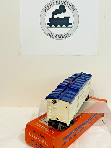 Lionel 3665 #4 Minuteman Missle Launch Car - Var-A BLT'61-64 ORIGINAL BX LK/N - Bild 5 von 7