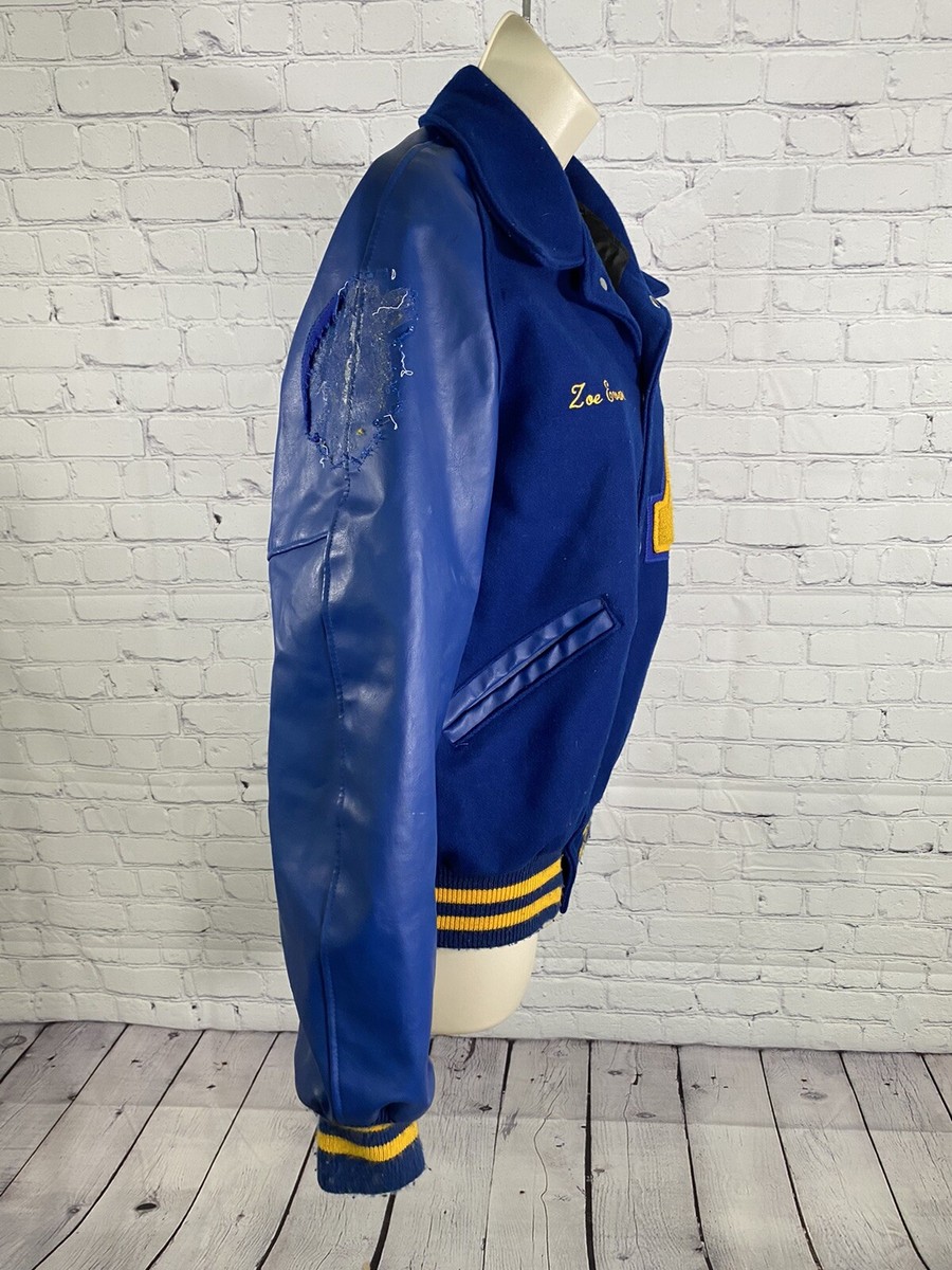 Neff Blue Yellow Wool Blend Color Guard Class of 2014 Letterman