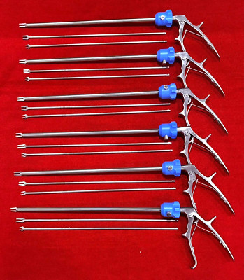6pc-Laparoscopic Clip Applicator Click-Line Type 10mm Long Insert  Best Quality