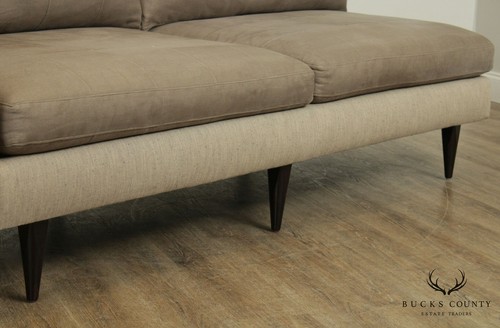 Crate & Barrel Mid Century Sofa, Chaise - Picture 7 of 12