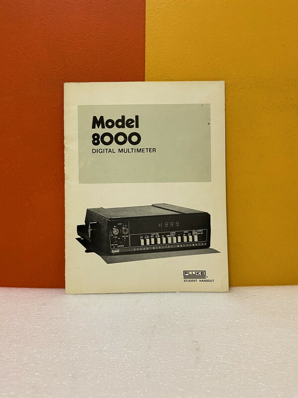 Fluke Model 8000 Digital Multimeter Student Handout