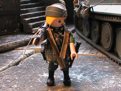 Playmobil Custom Soldat Waffen Grenadier (France-1944) Ref