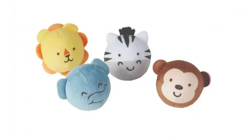 Melissa & Doug Soft Rollable Colorful Infant/Baby Safari Friends Fun Toy