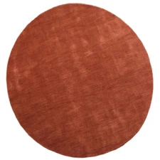 Eco-Friendly Hand Knotted Loom Wool Area Rug Light Red Solid BBH Homes BBL00111