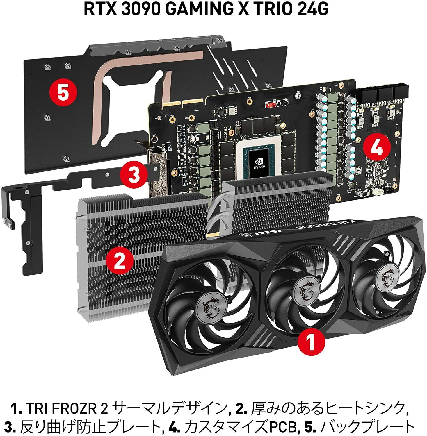 MSI GeForce RTX 3090 GAMING X TRIO 24GB GDDR6X Graphics Card for 