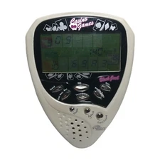 Casino Games Black Jack Tiger Electronic Handheld Game 2003 Hasbro - Pearl White