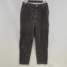 Metro Style Corduroy Pants Womens Size 12 Stretch Gray