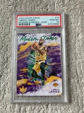 2020 Court Kings Lebron James Modern Strokes Jade #13 05/25 PSA 10