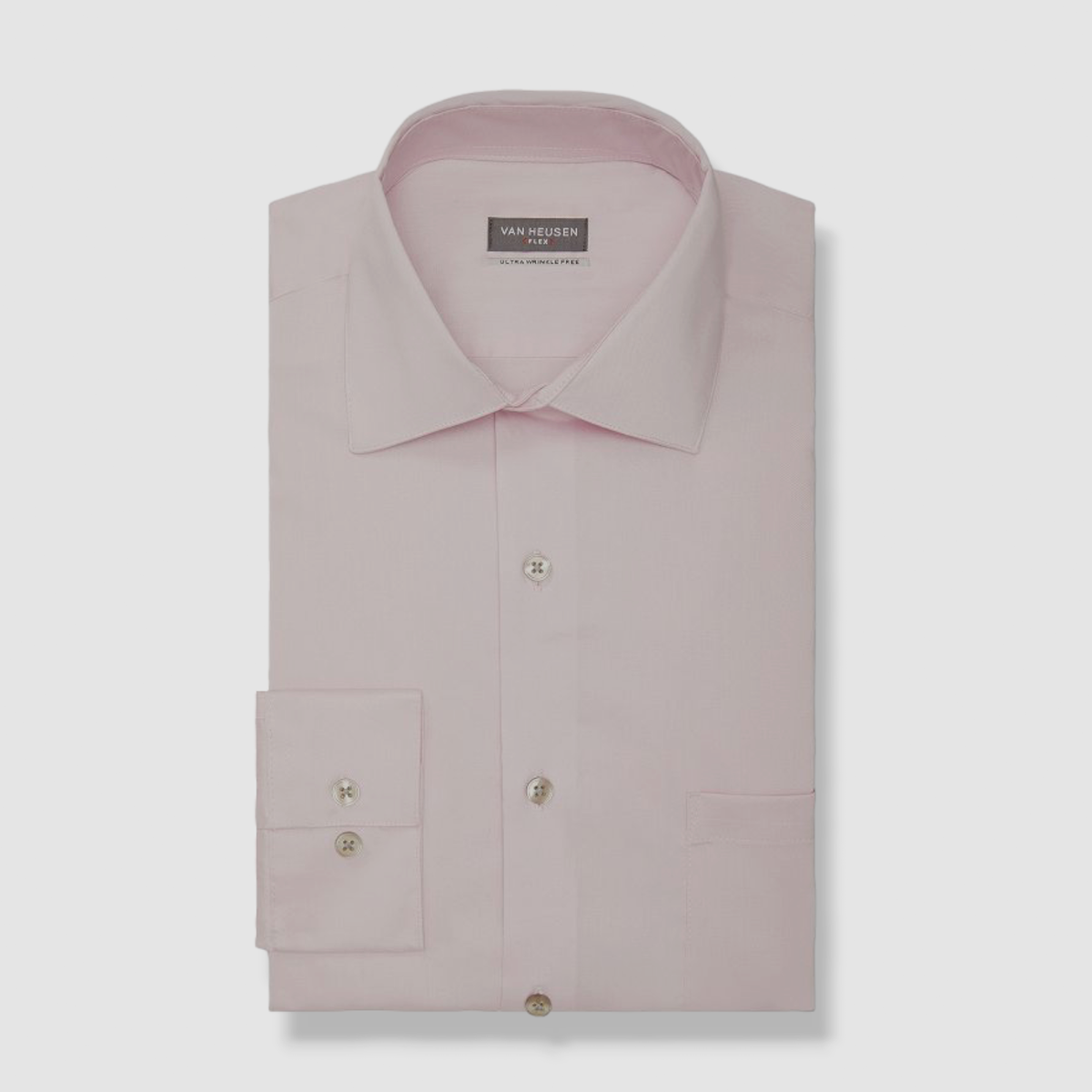 $65 Van Heusen Men Regular-Fit Pink UltraFlex Stretch Dress Shirt 16-16.5 32/33 $65 Van Heusen Men Regular-Fit Pink UltraFlex Stretch Dress Shirt 16-16.5 32/33