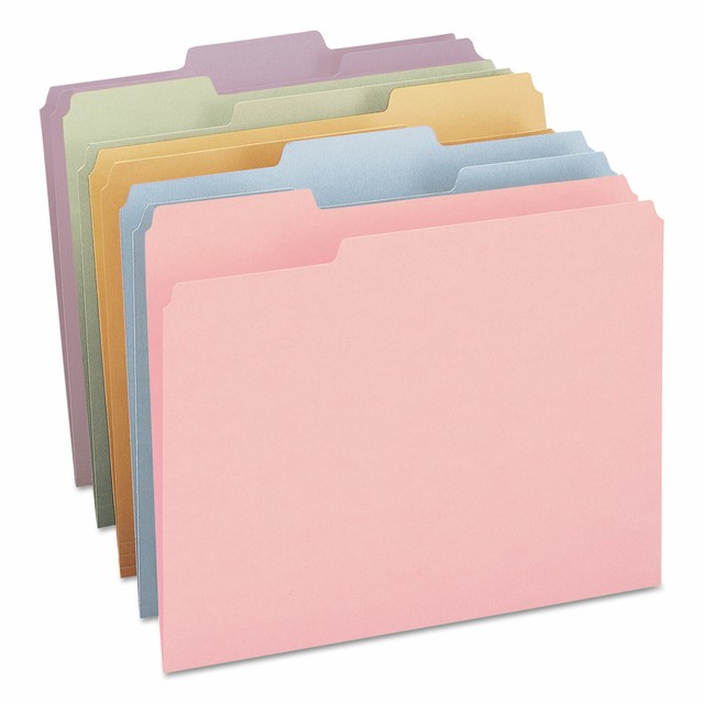 Smead Smd-11953 Colored Top Tab File Folders - Letter 8.5