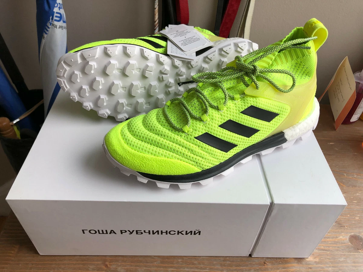 Gosha Rubchinskiy x Adidas Copa Primeknit Boost Mid Sneaker Yellow Mens US 10