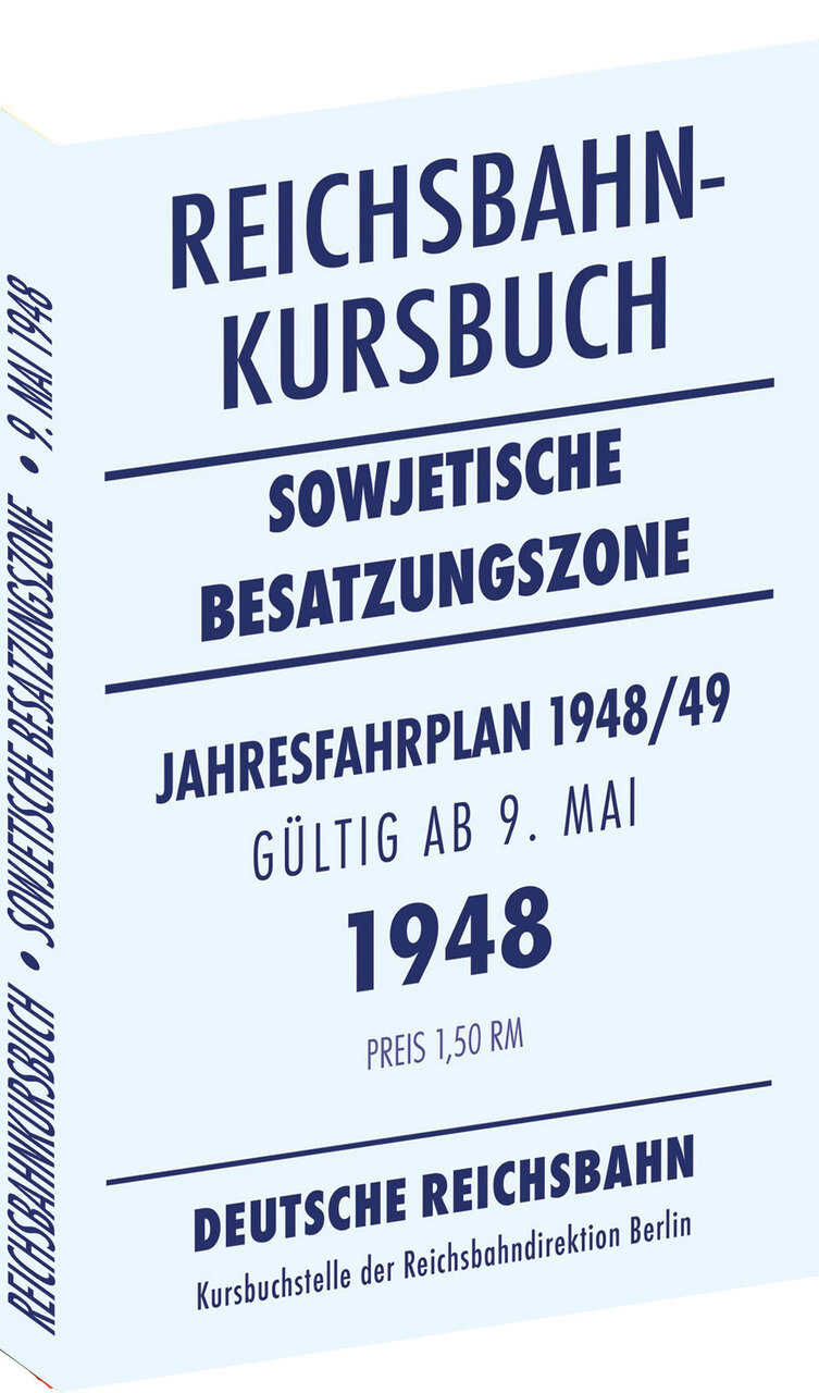 Thumbnail - Reichsbahnkursbuch Der Sowjetischen Besatzungszone - Gültig Ab 9. Mai