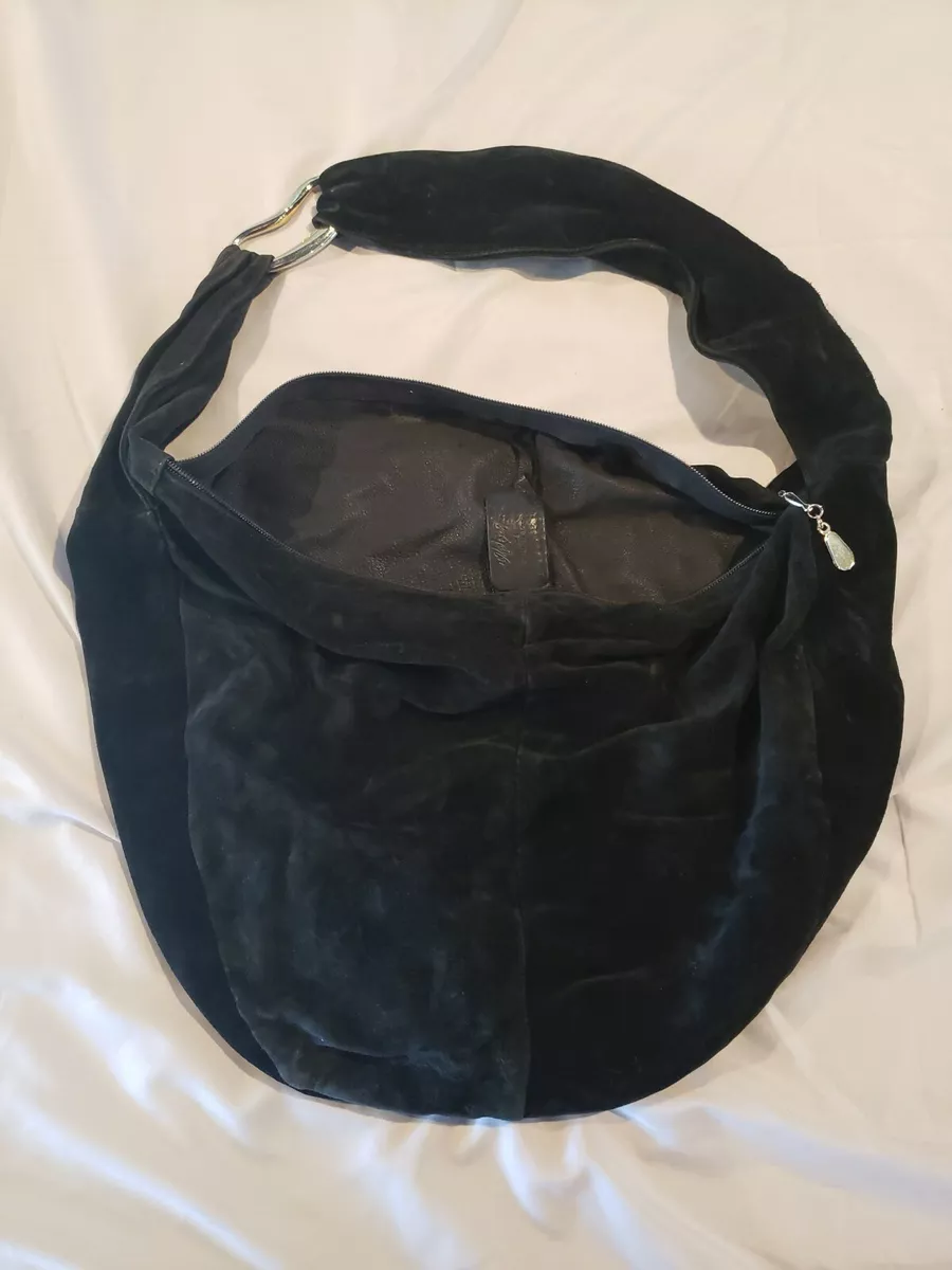 Vintage Rare Lord Taylor Black Leather Crossbody Purse Pre owned