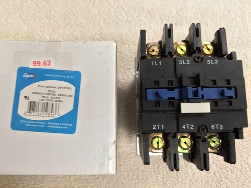 Contactor, 3 Pole, 75 Amp, 120 Volt Coil #DP751203