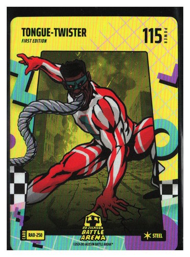 Bo Jackson Battle Arena Tongue-Twister Tua Tagovailoa Rad Steel Battlefoil