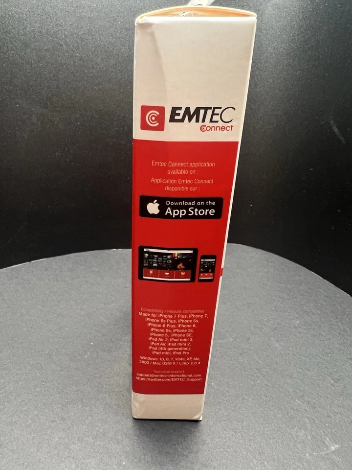 Emtec iCobra2 iPhone Flash Drive 32GB 2 in 1 Black, Dual Conne... J62 - Image 4 of 4