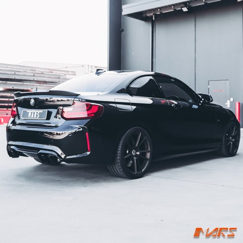M2 Style Twin Exhaust outlet Rear Bumper bar & Diffuser for BMW 2 Series F22 F23 - Picture 12 of 12