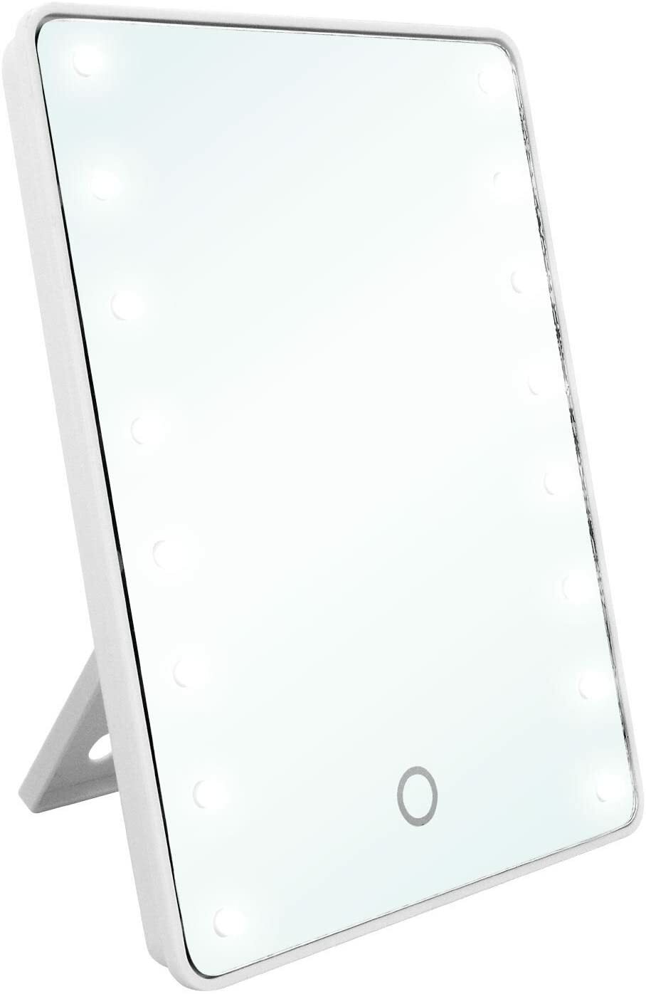 16 LED MAKEUP VANITY MIRROR Tabletop Light Up Touch Screen Cosmetic