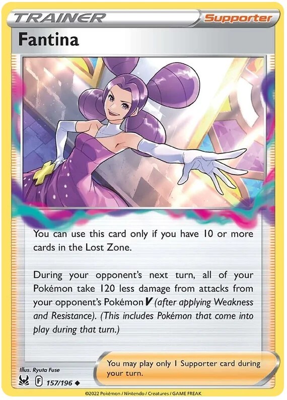 Fantina Pokemon TCG Trainer Card 157/196