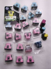 Mixed Lot of Genuine Aftermarket HP 02 Color Ink Cartridges LM LC C Y