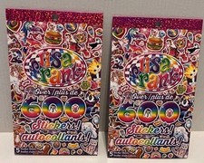 LISA FRANK Sticker Book 2X 600 Stickers NEW 80s 90s Retro Unicorns Journaling