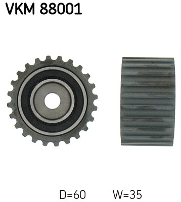 Lower Right SKF SWEDEN VKM 88001 Deflection Pulley/Guide Pulley, timing belt for