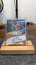 Topps 2025 Finest Pat Bryant Rookie Finest On Card Auto Broncos /25 ORANGE GEO. rookie card picture