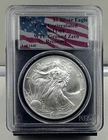 2001 WTC GRUND ZERO RECOVERY AMERICAN SILVER EAGLE PCGS GEM UNCIRCULATED