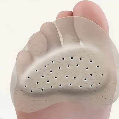 3Pairs Soft Shock-Absorbing Forefoot Pads,Self-Adhesive Half-Insoles for Sandals