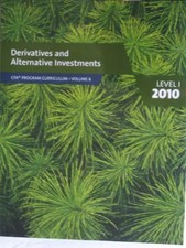 CFA Level I 2010 Curriculum Books Volume 6 DERIVATIVES, CFA INSTITUTION