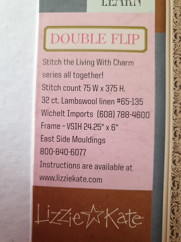 Lizzie Kate Double Flip Living With Charm Komplettset Kreuzstichkarte Produktbündel - Bild 16 von 19