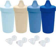 Re-Play Sippy Cups for Toddlers - 10 Oz. Reusable Spill Proof Cups for Kids, Dis