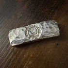 1 Troy Oz Hammered Silver  Bar 999 Fine - Stacker Social - Fine Silver Bullion