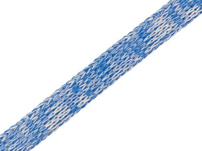 1m Flach- und Hoodiekordel Cord Me Orient Oxident bluette-meringa 20mm