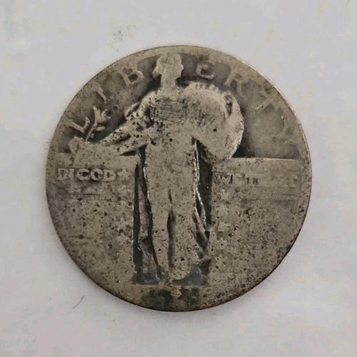 Standing Liberty Quarter 25C Silver Circulated US Coin Uncertified