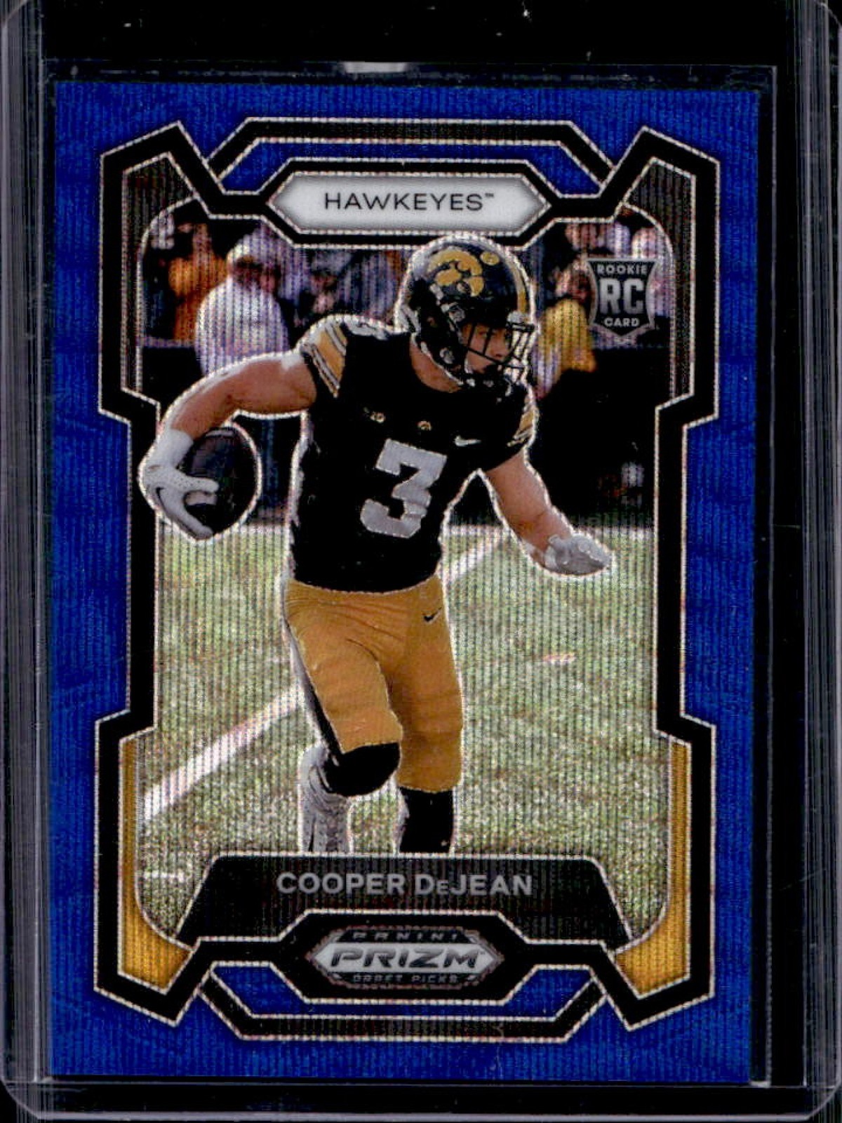 2024 Panini Prizm Collegiate Draft Picks Cooper Dejean RC Blue Wave #/249