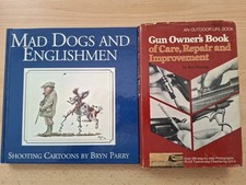 2x SHOOTING BOOKS. MAD DOGS & ENGLISH MEN + GUN OWNERS BOOK, CARE & REPAIR.