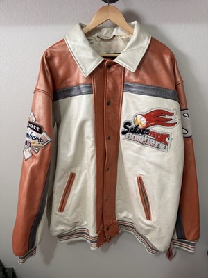 Rare Vintage 90 s NWT STAINS  Leather Schott HANDMADE USA NEW YORK BOMBERS