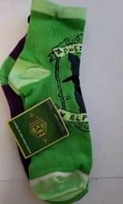 NWT 2 Pack Girl’s Wicked Movie Elphaba Cozy Mid Crew Socks Shoe Size 4-10 