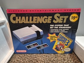 Nintendo NES Console Original Challenge Set in Box Mario 3 CIB Tested Working